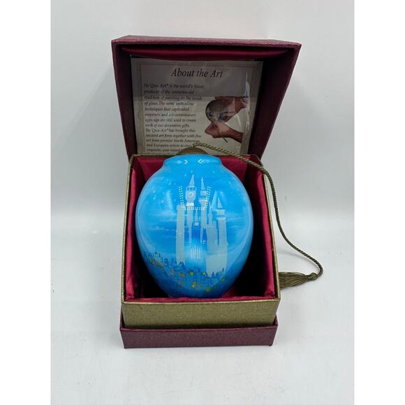 Hallmark 2024 Ne’ QWA ART Ornament Disney Princess Hand-Painted Glass Cinderella - Picture 2 of 3